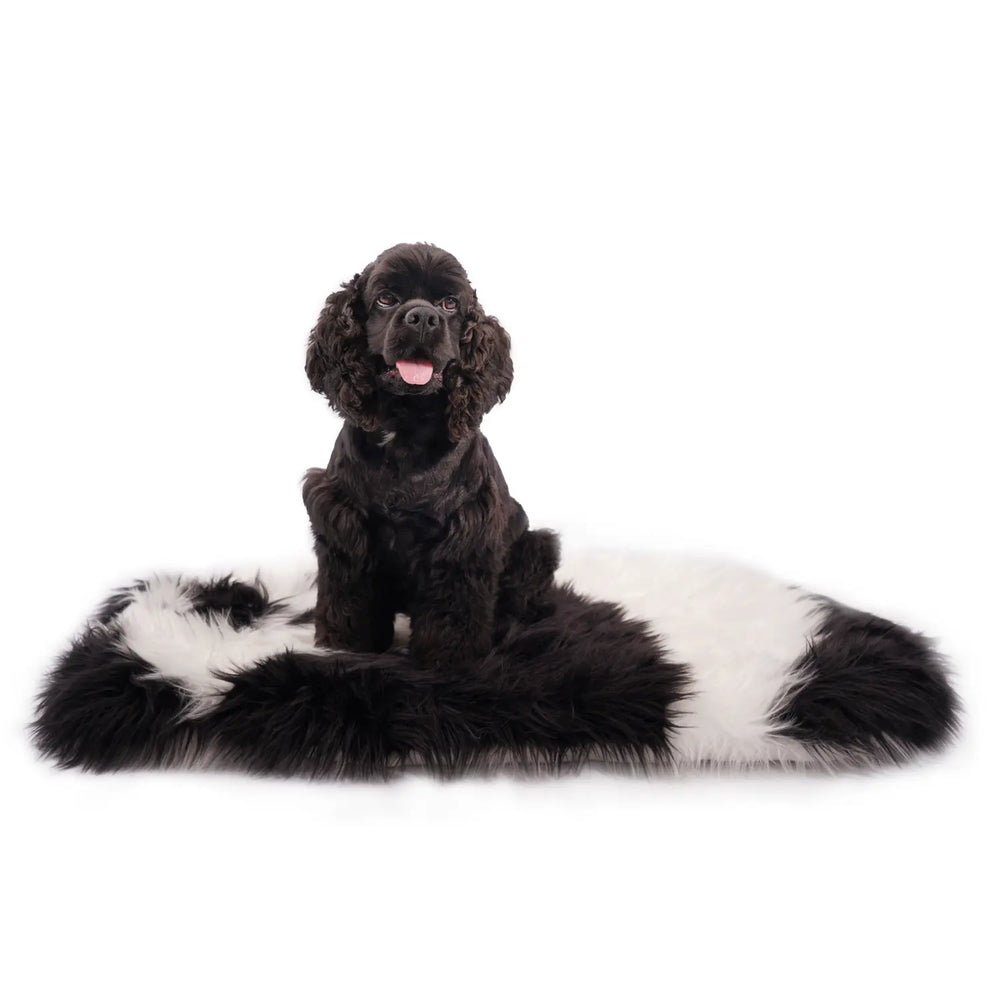 Faux Fur Panda-shaped Dog Bed