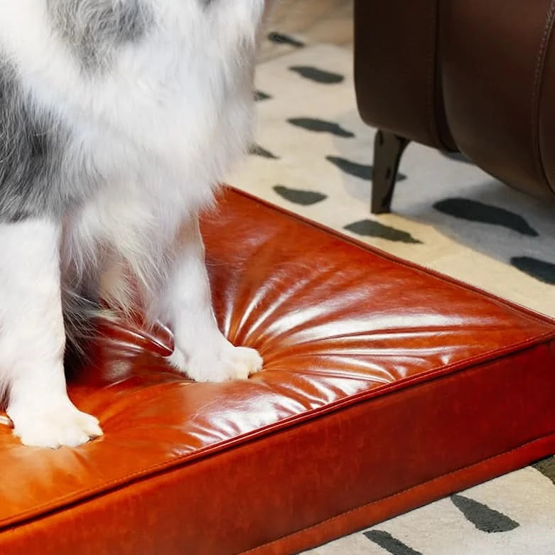 
                      
                        Oil-Waxed Leather Dog Bed
                      
                    